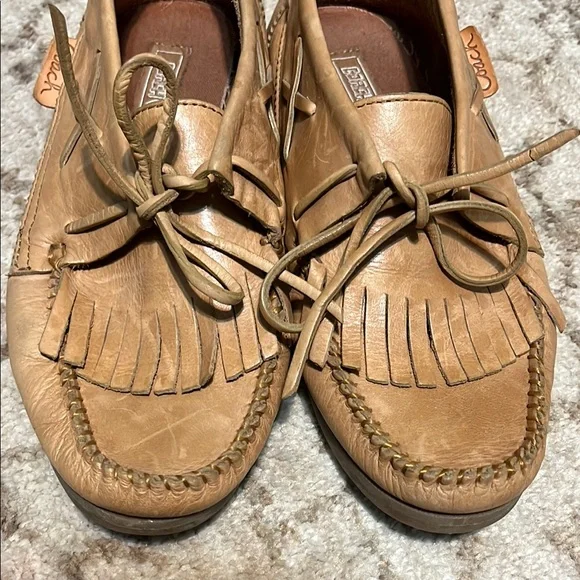 Coach Tan Leather Moccasins - Picture 2 of 7